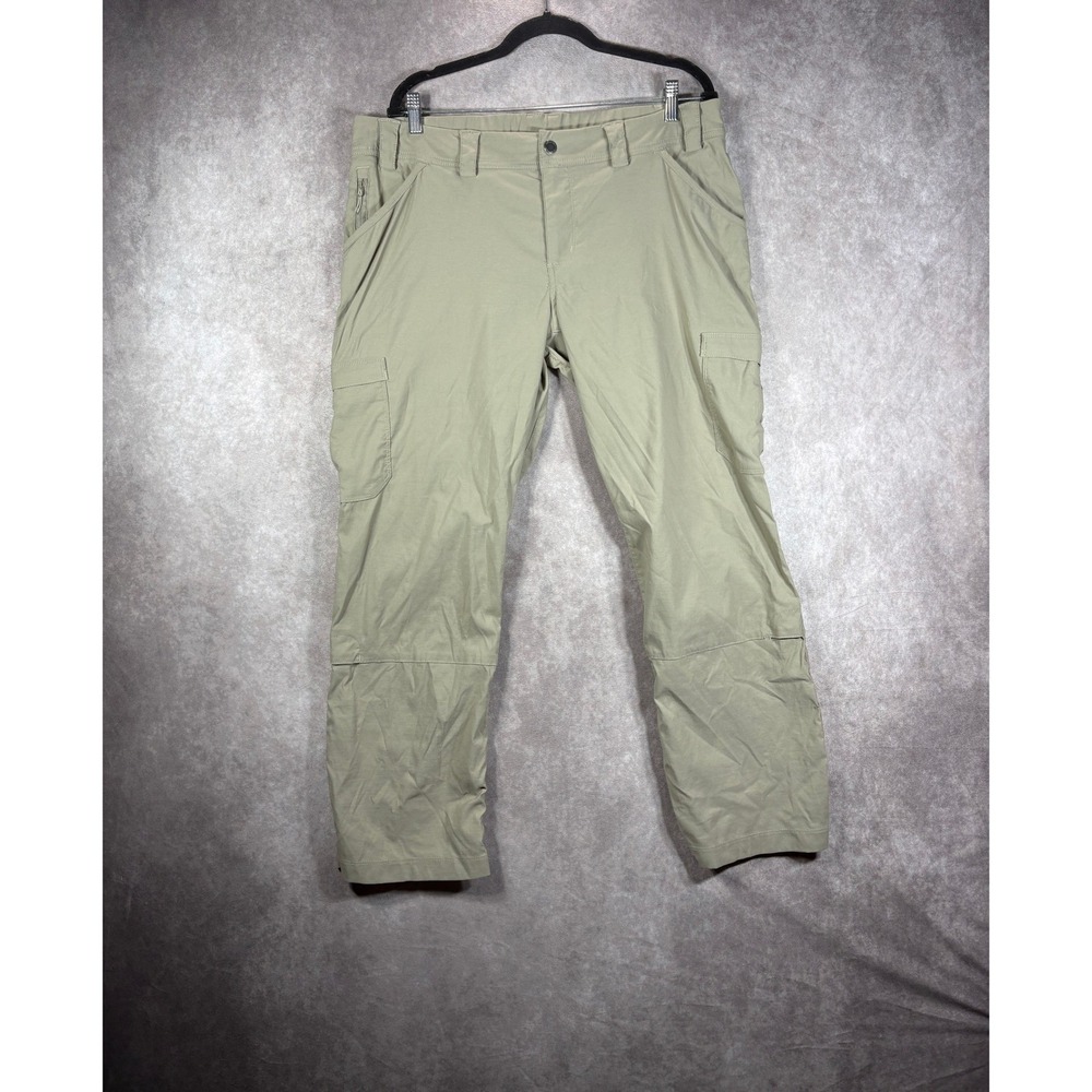 Duluth Trading Co Cargo Pants Women 16x29 Tan Dry on the Fly Nylon Hiking Pants